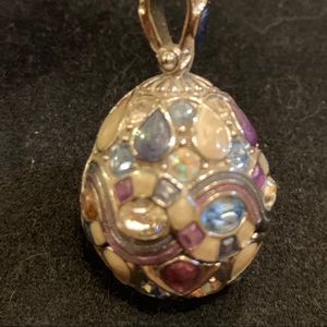 Faberge egg pendant.